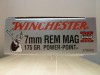 WINCHESTER CALIBRE 7MM REM MAG POWER-POINT 175GR