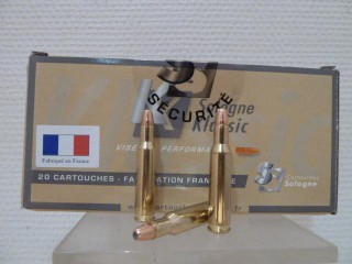 BOITE DE 20 CARTOUCHES SOLOGNE CALIBRE 222R SUBSONIC 45GR