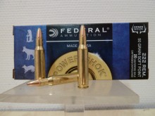 FEDERAL CALIBRE 222R SOFT POINT 50gr 3,24 g