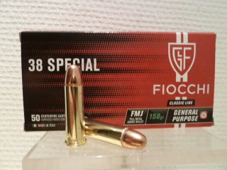 FIOCCHI 38 SP 158GR FMJ