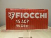 FIOCCHI CALIBRE 45 ACP FMJ 230GR