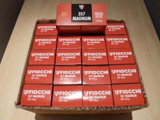 LOT DE 1000 CARTOUCHES FIOCCHI 357MAG 158GRAINS SJSP