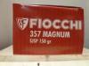LOT DE 1000 CARTOUCHES FIOCCHI 357MAG 158GRAINS SJSP