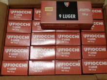 LOT DE 1000 CARTOUCHES FIOCCHI 9 LUGER 124 GRAINS FMJ
