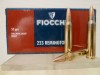 LOT DE 1000 CARTOUCHES FIOCCHI CALIBRE 223R 55 GR FMJ