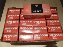 LOT DE 1000 CARTOUCHES FIOCCHI CALIBRE 45 ACP 230GR FMJ