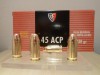 LOT DE 1000 CARTOUCHES FIOCCHI CALIBRE 45 ACP 230GR FMJ