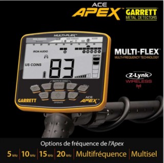 DETECTEUR GARRETT ACE APEX AVEC CASQUE