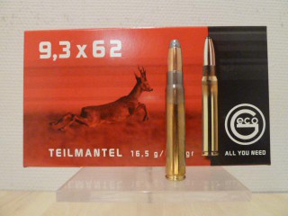 GECO CALIBRE 9,3X62 1/2 blindée  16,5G  255GR