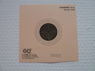 CIBLES GEF CARABINE 10 MÈTRES (les 200 Cibles)