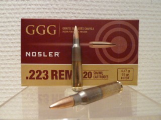 CARTOUCHE GGG CAL 223 R HPBT 69 GRAINS