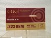 CARTOUCHE GGG CAL 223 R HPBT 69 GRAINS
