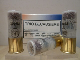 CARTOUCHE JOCKER TRIO BECASSIERE CALIBRE 12