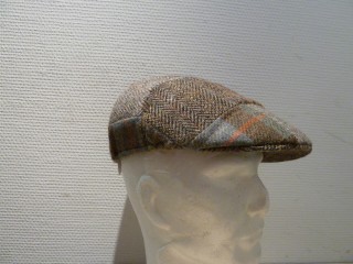 CASQUETTE BOMBE LOVERGREEN HARRIS TWEED