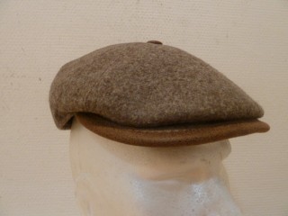 CASQUETTE PLATE LOVERGREEN 4 PANS TAUPE
