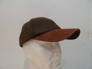 CASQUETTE TWEED BASEBALL LOVERGREEN