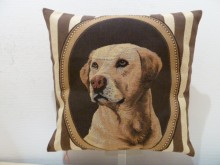 COUSSIN TOILE PORTRAIT DE LABRADOR