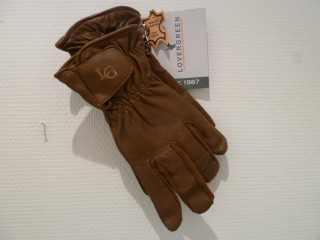 GANTS CUIR CHAMOIS CAMEL LOVERGREEN