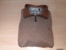 SWEAT COL ZIPPE LOVERGREEN CHATAIGNE