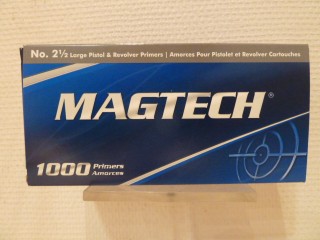 LOT DE 10 BOITES DE 100 AMORCES MAGTECH LARGE PISTOL