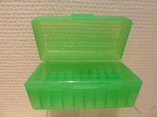 BOITE DE RANGEMENT MTM CALIBRE .38 - 357 MAG