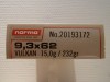 NORMA CALIBRE 9,3X62 VULKAN 15G 232GR