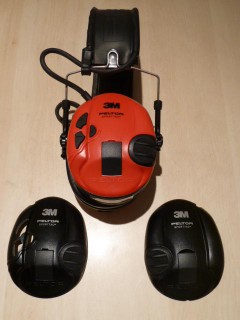 CASQUE PELTOR SPORTTAC ROUGE / NOIR