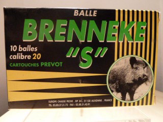 BALLE BRENNEKE SERIE ''S'' CALIBRE 20