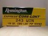 REMINGTON CALIBRE 243W 100GR CORE-LOKT PSP
