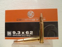 RWS CALIBRE 9,3X62 DK 14,6G 225GR