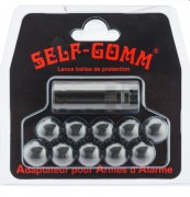 ADAPTATEUR POUR ARMES D'ALARME + 10 PROJECTILES SELF GOMM