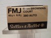 CARTOUCHE SELLIER-BELLOT CALIBRE 9 BROWNING COURT