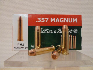 CARTOUCHES SELLIER-BELLOT CALIBRE 357 MAG 158gr FMJ