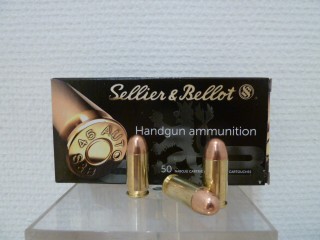 CARTOUCHES SELLIER-BELLOT CALIBRE 45 AUTO 230gr FMJ