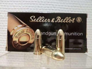 CARTOUCHES SELLIER-BELLOT CALIBRE 9 LUGER 124gr FMJ