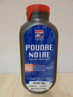 POUDRE NOIRE CHASSE  (AUCUNE LIVRAISON POSSIBLE)
