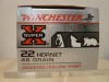 WINCHESTER CALIBRE 22 HORNET JACKETED HOLLOW POINT 46 GRAINS