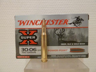 WINCHESTER CALIBRE 30-06 POWER-POINT 180 GRS